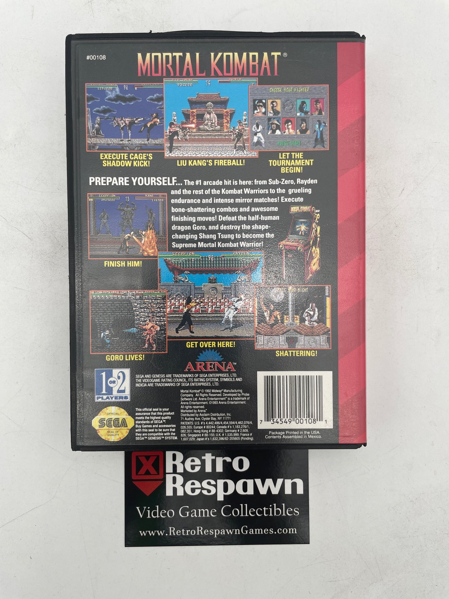 Mortal Kombat - Sega Genesis (Missing Manual)