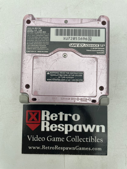 Scuffed Pearl Pink Gameboy Advance SP [AGS-101] - GameBoy Advance (Console + Charger)