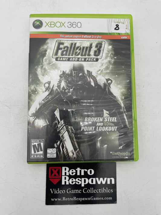 Fallout 3 Add-on Broken Steel and Point Lookout - Xbox 360 (Complete)