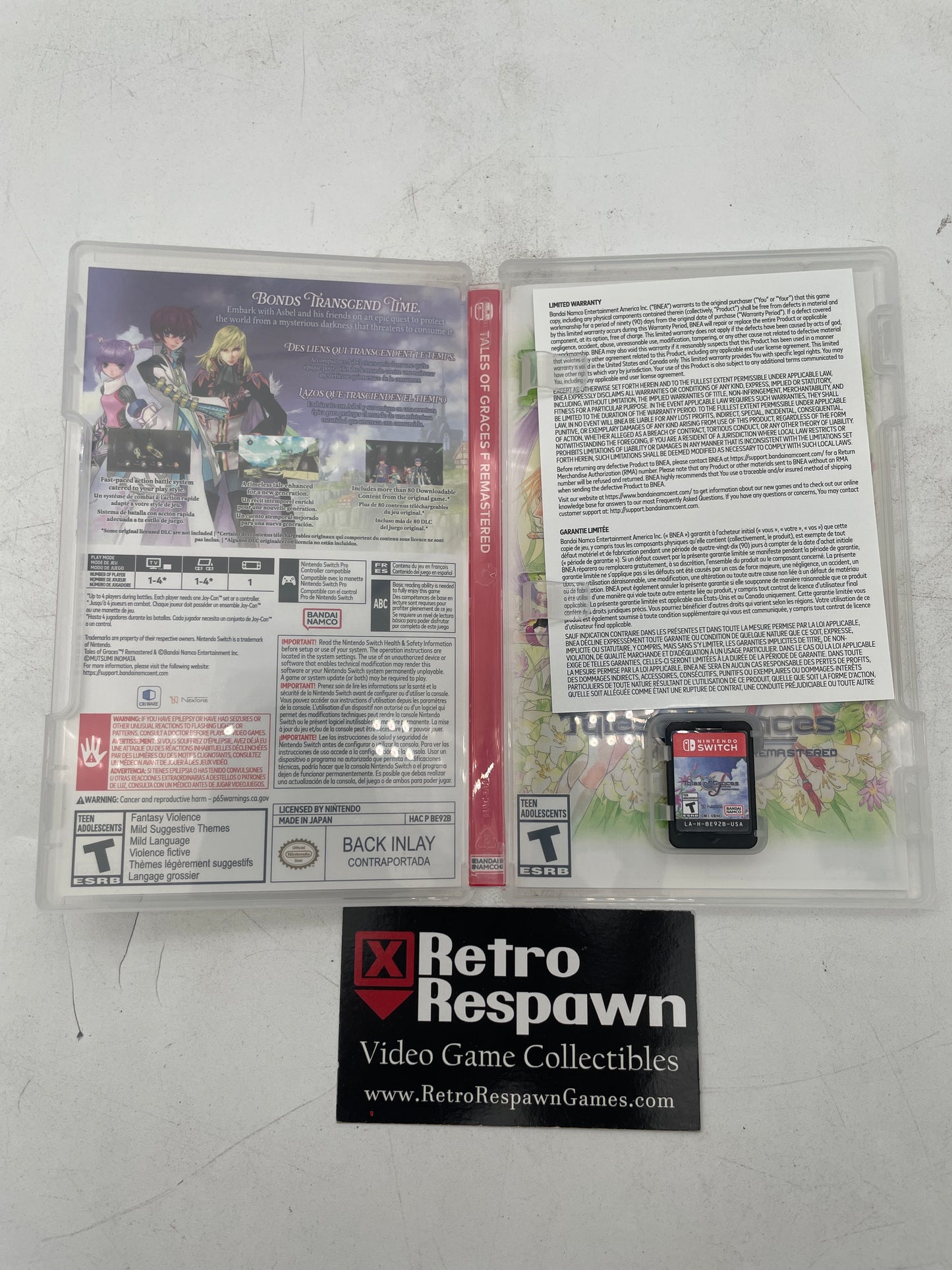 Tales of Graces F Remastered - Nintendo Switch (Complete)