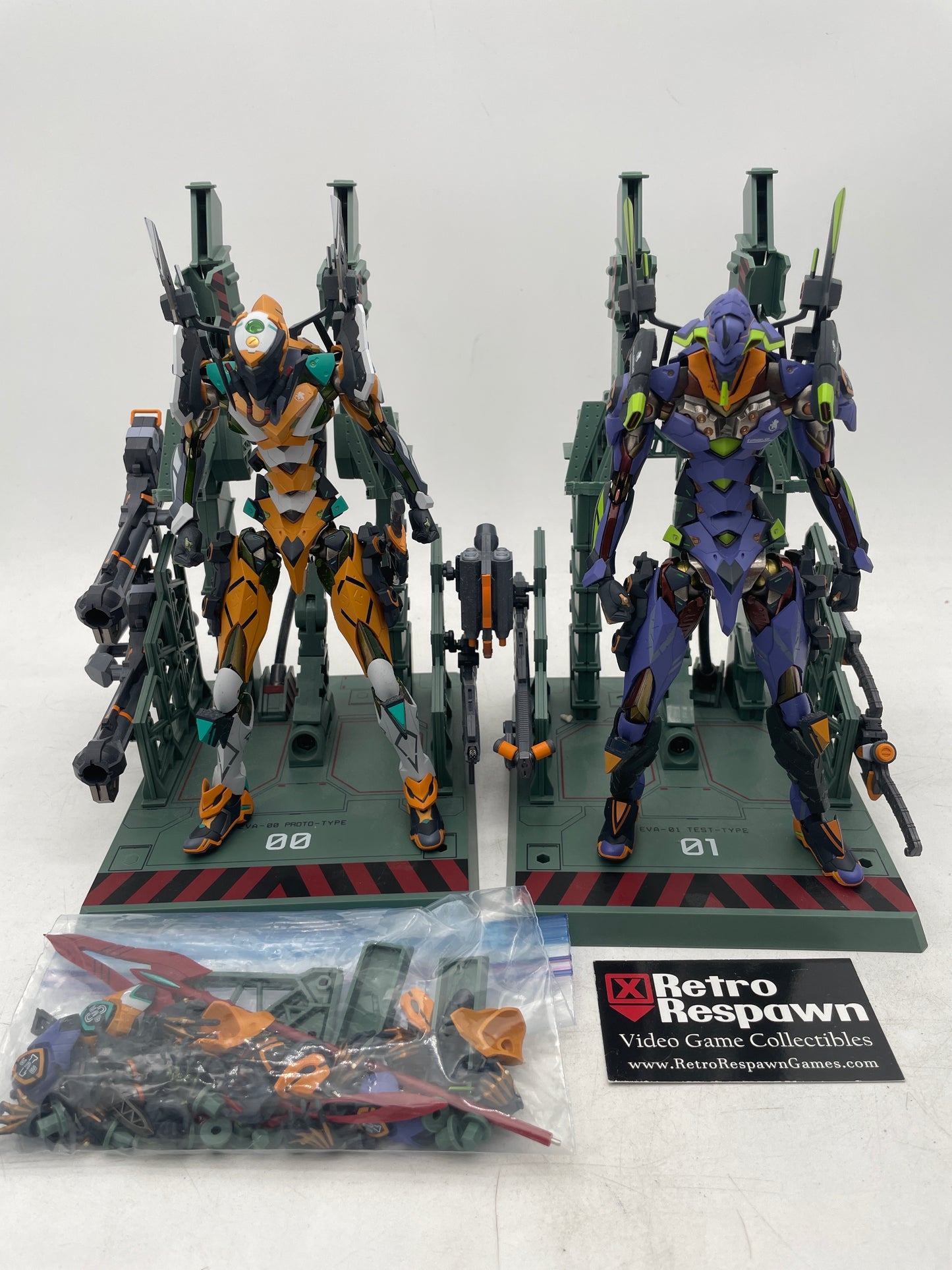EVA-00/01 Test Type Action Figure Metal Build [BUNDLE] - Neon Genesis Evangelion (Used)