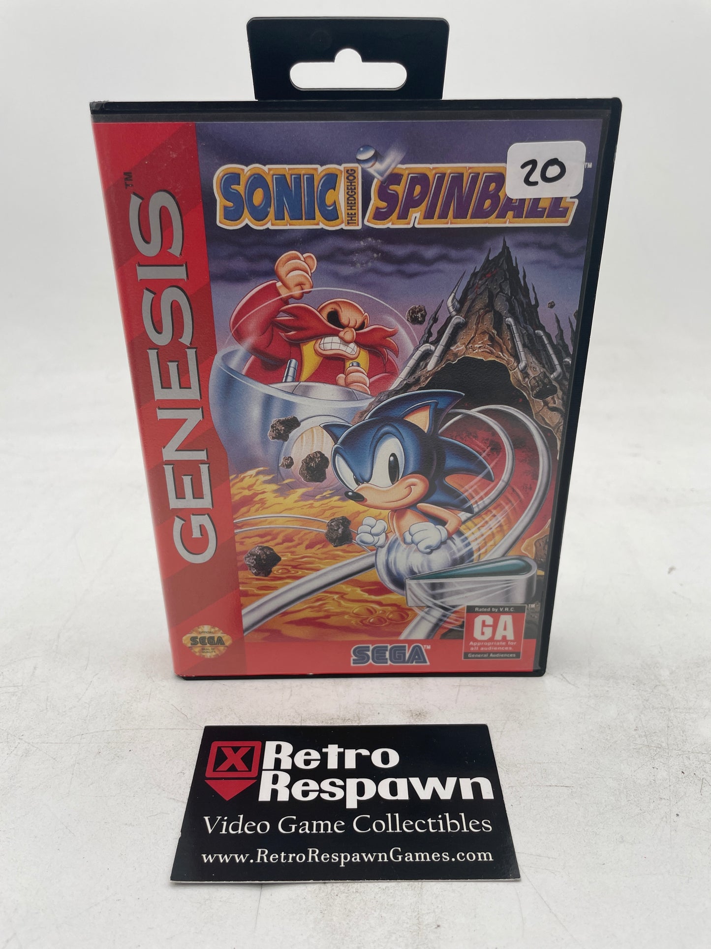 Sonic Spinball - Sega Genesis (Complete)