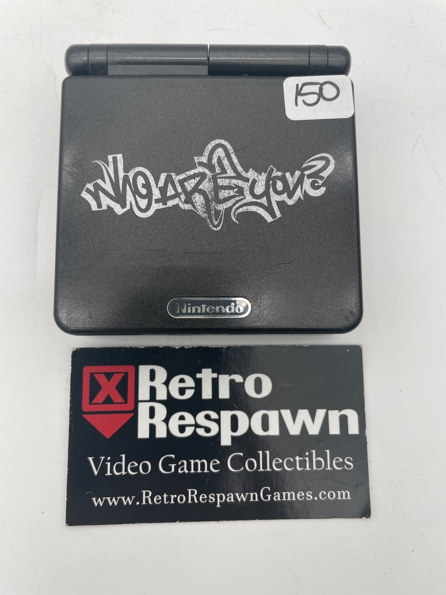 Jet Black Gameboy Advance Sp-001 [Who Are You?] - Gameboy Advance (Console + Charger)