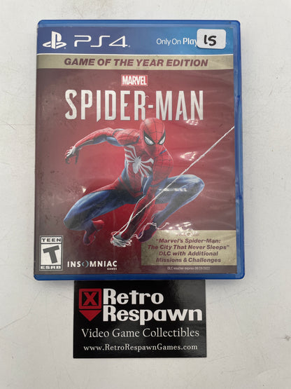 Marvel Spiderman [Game of the Year] - Playstation 4 (Complete)