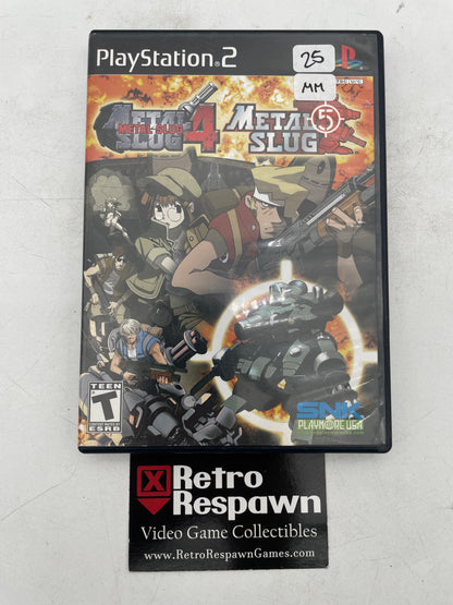 Metal Slug 4 & 5 - Playstation 2 (Missing Manual)