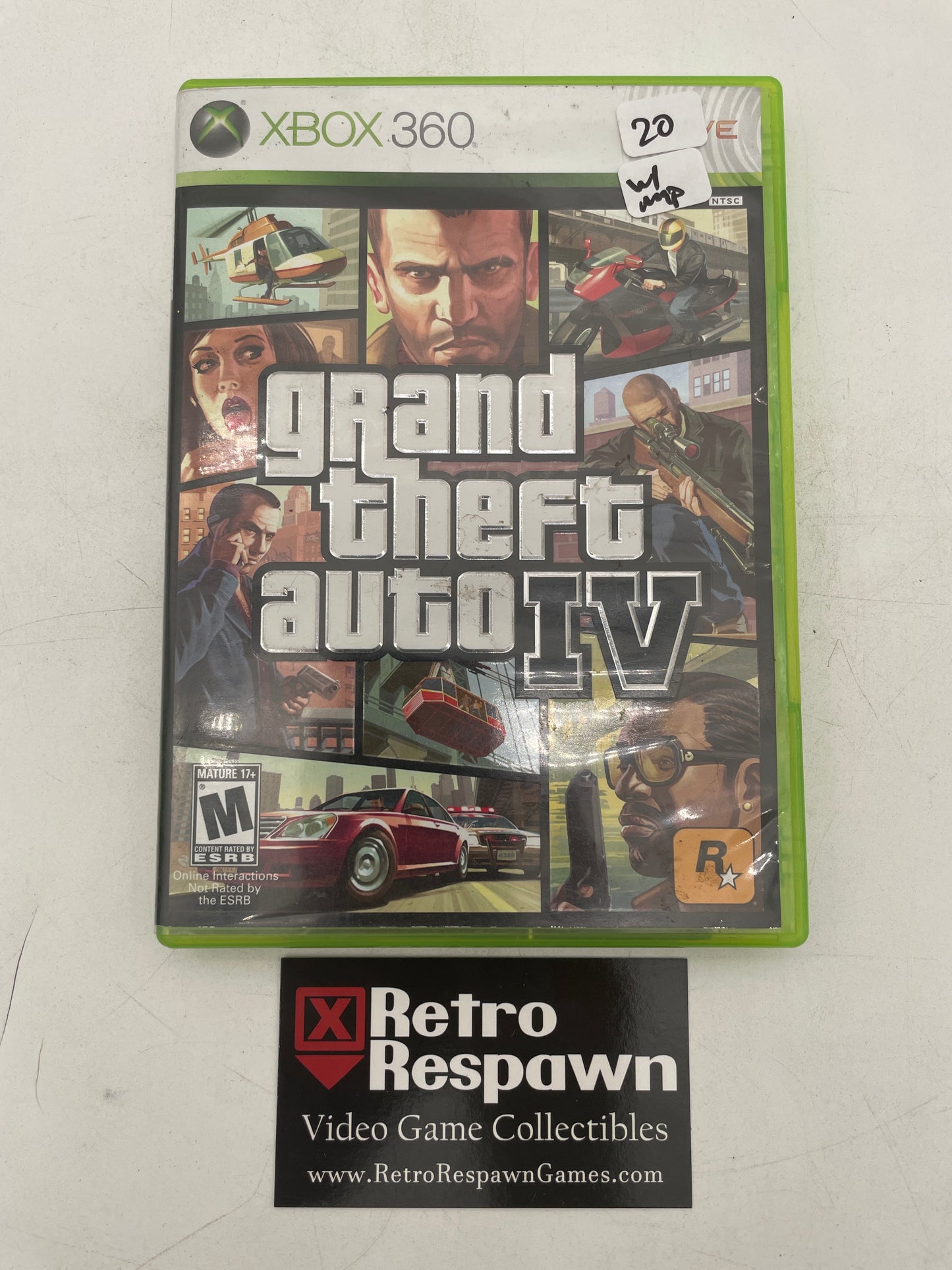 Grand Theft Auto IV - Xbox 360 (Complete W/Map)