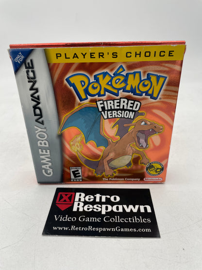 Pokemon FireRed [Player's Choice] - GameBoy Advance (Complete W/Poster)