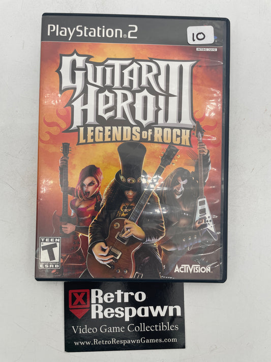Guitar Hero III Legends of Rock - Playstation 2 (Complete)