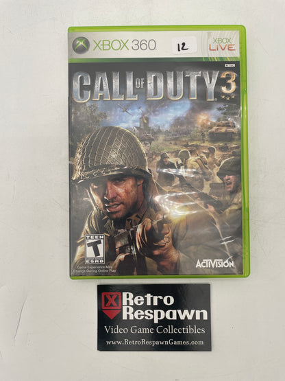 Call of Duty 3 - Xbox 360 (Complete)