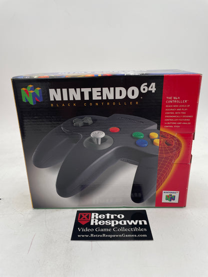 Black Controller - Nintendo 64 (Complete)