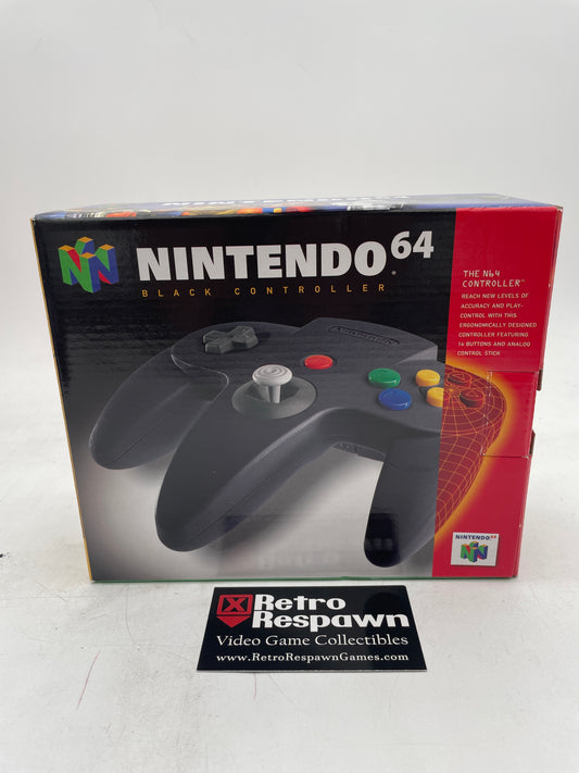 Black Controller - Nintendo 64 (Complete)