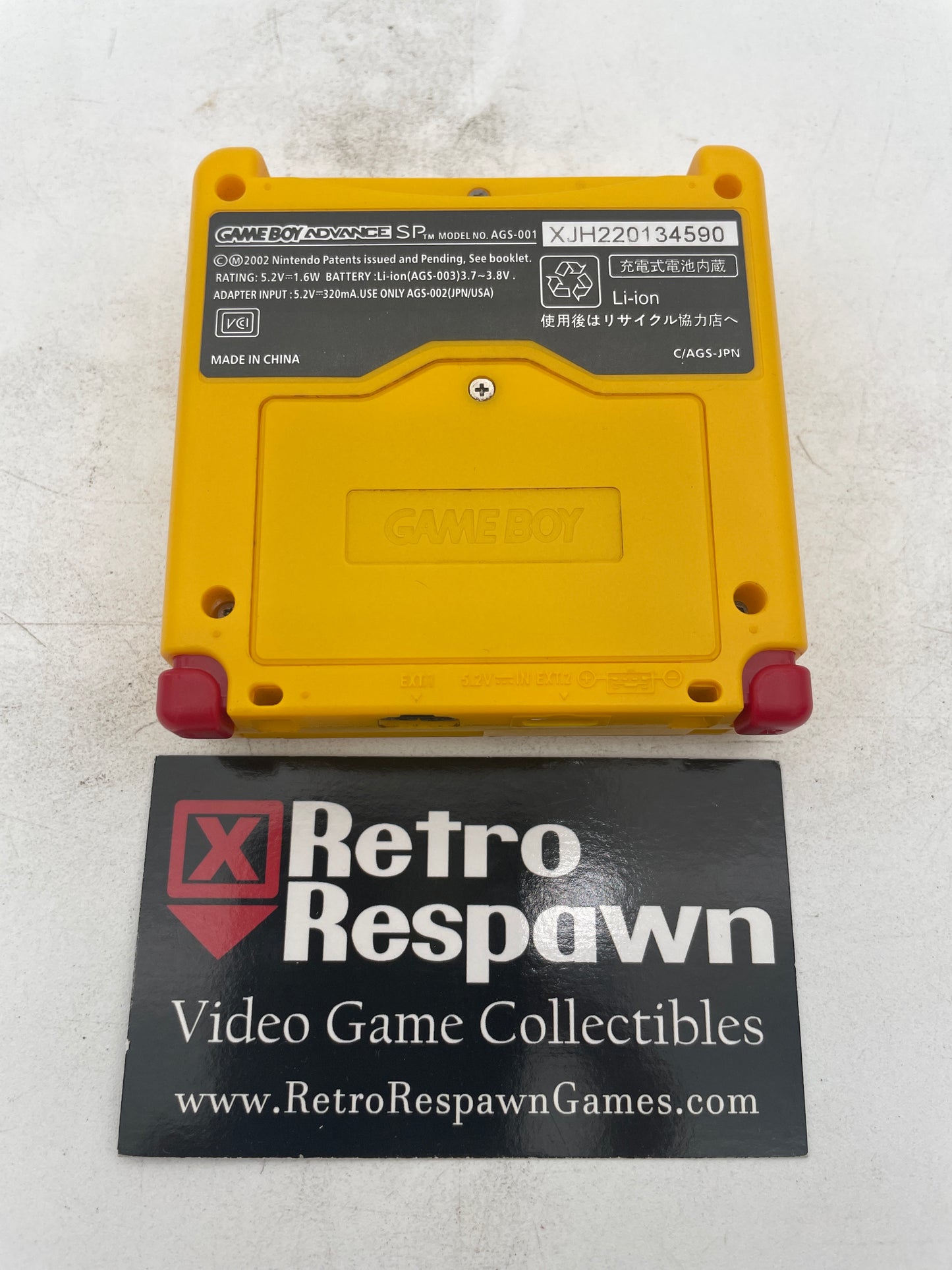 Re-Shell Pikachu Gameboy Advance Sp Console 101 usb-c Charging - Gameboy Advance (Console + Charger)