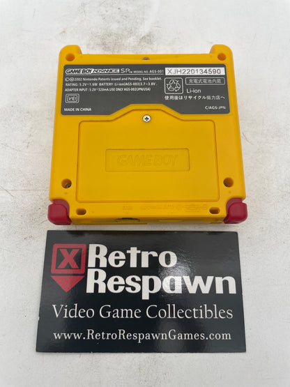 Re-Shell Pikachu Gameboy Advance Sp Console 101 usb-c Charging - Gameboy Advance (Console + Charger)