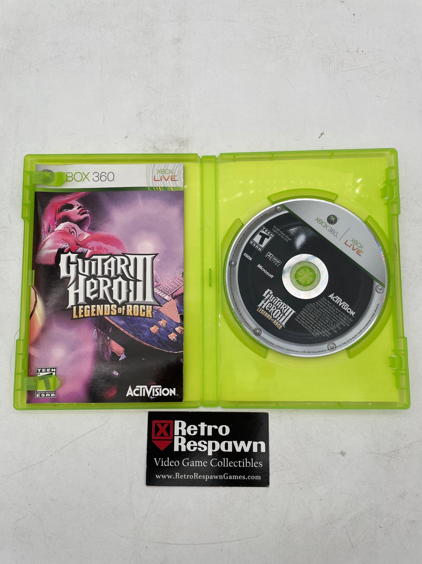 Guitar Hero III Legends of Rock - Xbox 360 (Complete)