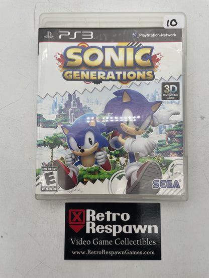 Sonic Generations - Playstation 3 (Missing Manual)