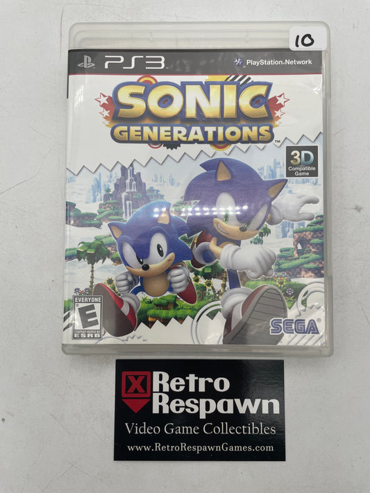 Sonic Generations - Playstation 3 (Missing Manual)