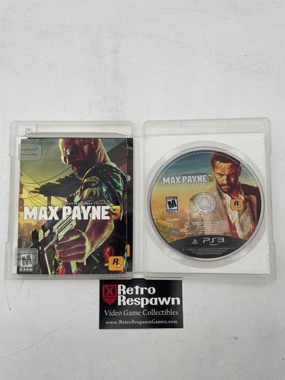 Max Payne 3 - Playstation 3 (Complete)