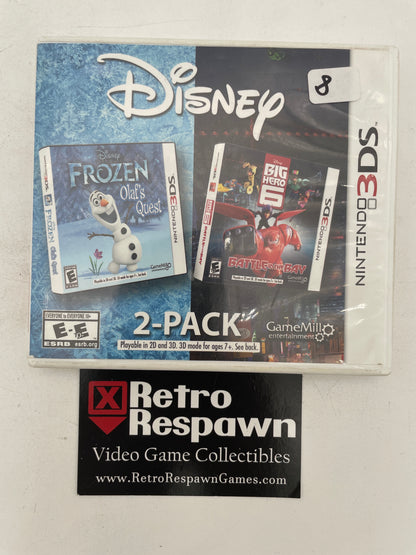 Frozen & Big Hero 6 Disney 2 Pack - Nintendo 3DS (Complete)