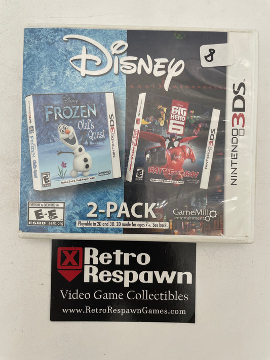Frozen & Big Hero 6 Disney 2 Pack - Nintendo 3DS (Complete)