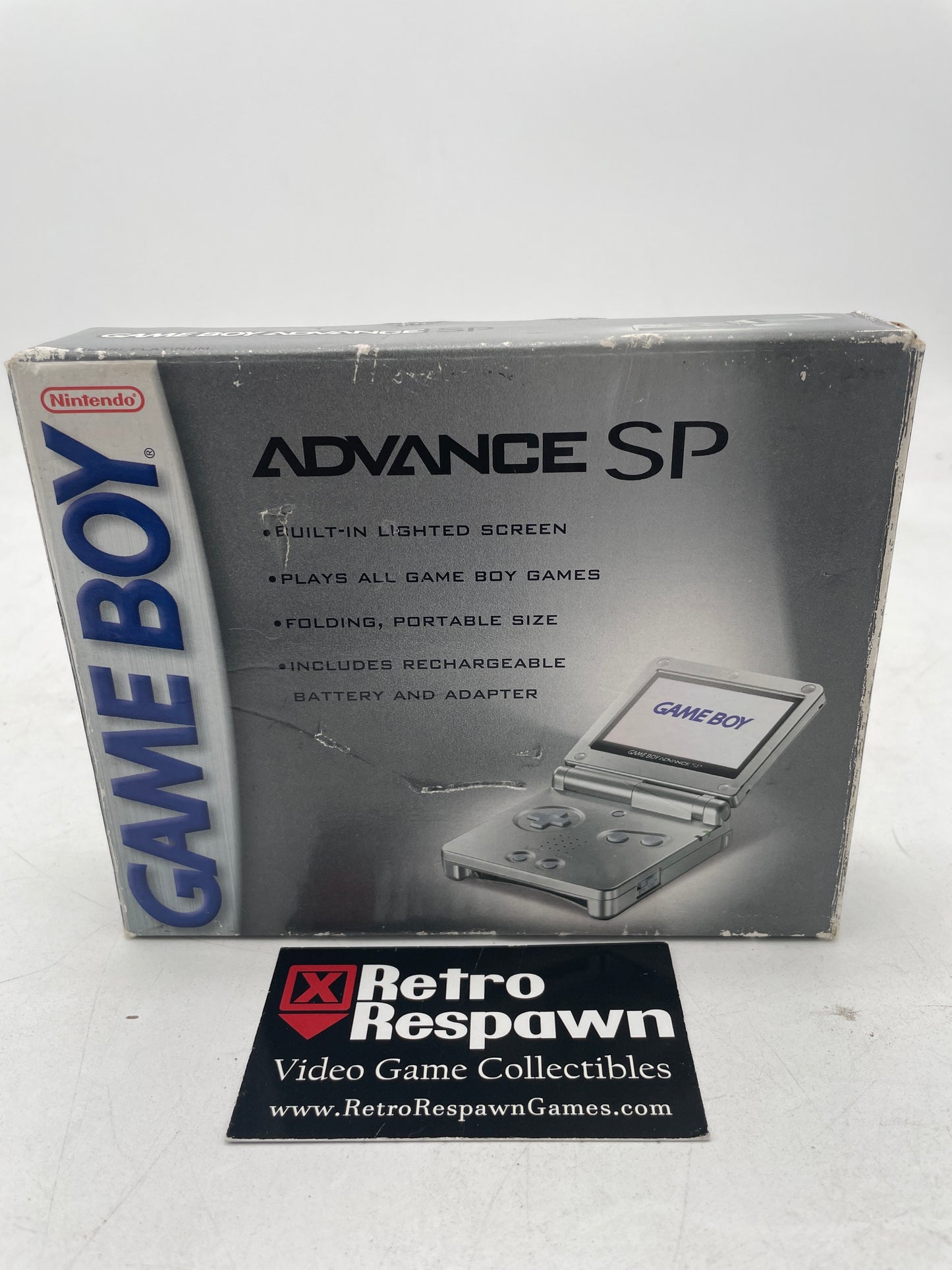 Ugly Platinum Gameboy Advance SP - GameBoy Advance (Complete)