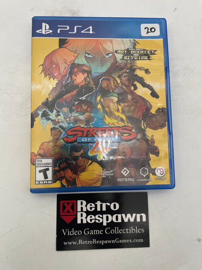 Streets of Rage 4 - Playstation 4 (Complete)