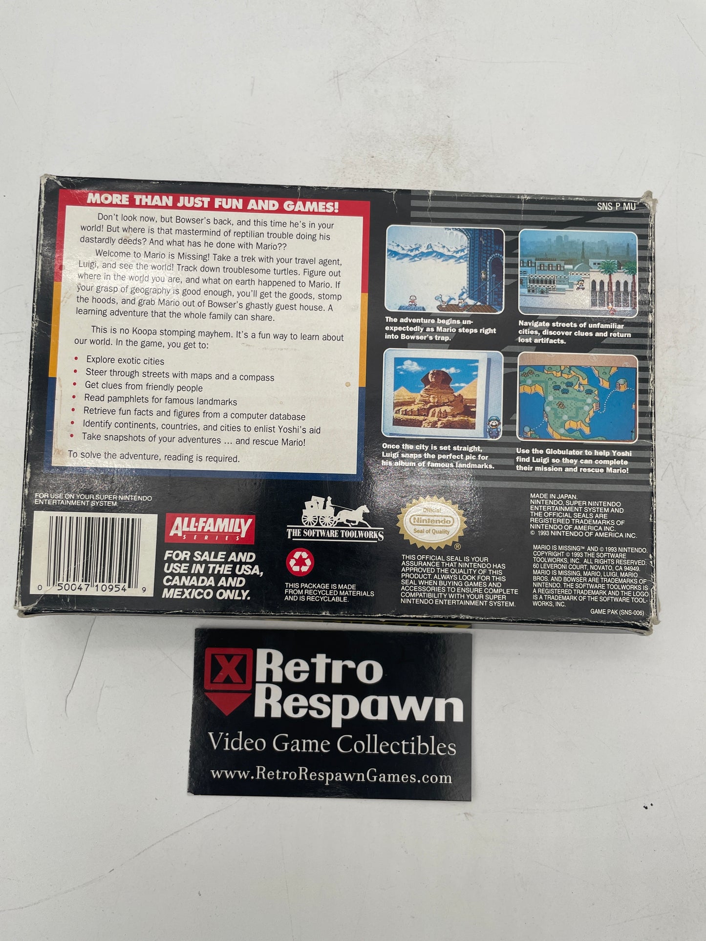 Mario is Missing - Super Nintendo (Complete)