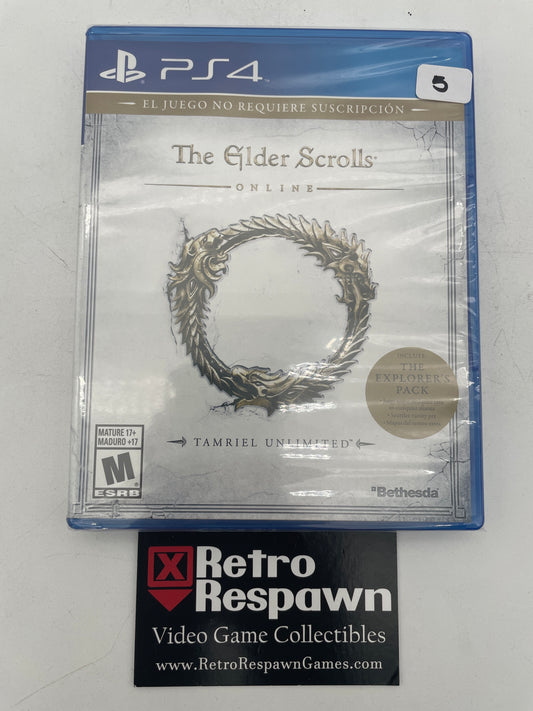 Elder Scrolls Online: Tamriel Unlimited [En Español]- Playstation 4 (Sealed)