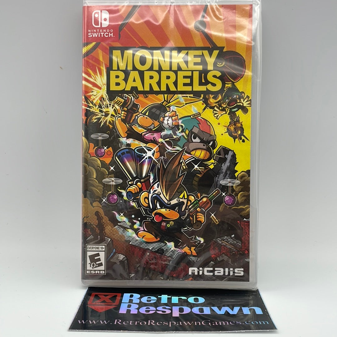 Monkey Barrels - Nintendo Switch (Sealed)