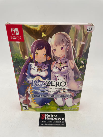 Re:ZERO: The Prophecy of the Throne [Collector's Edition] - Nintendo Switch (Complete)