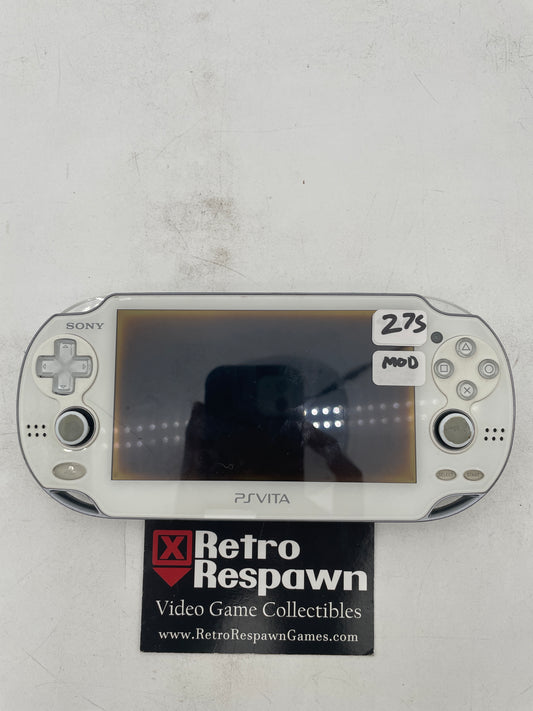 White Modded PSVita 1000 - PS VITA (Console + Charger)