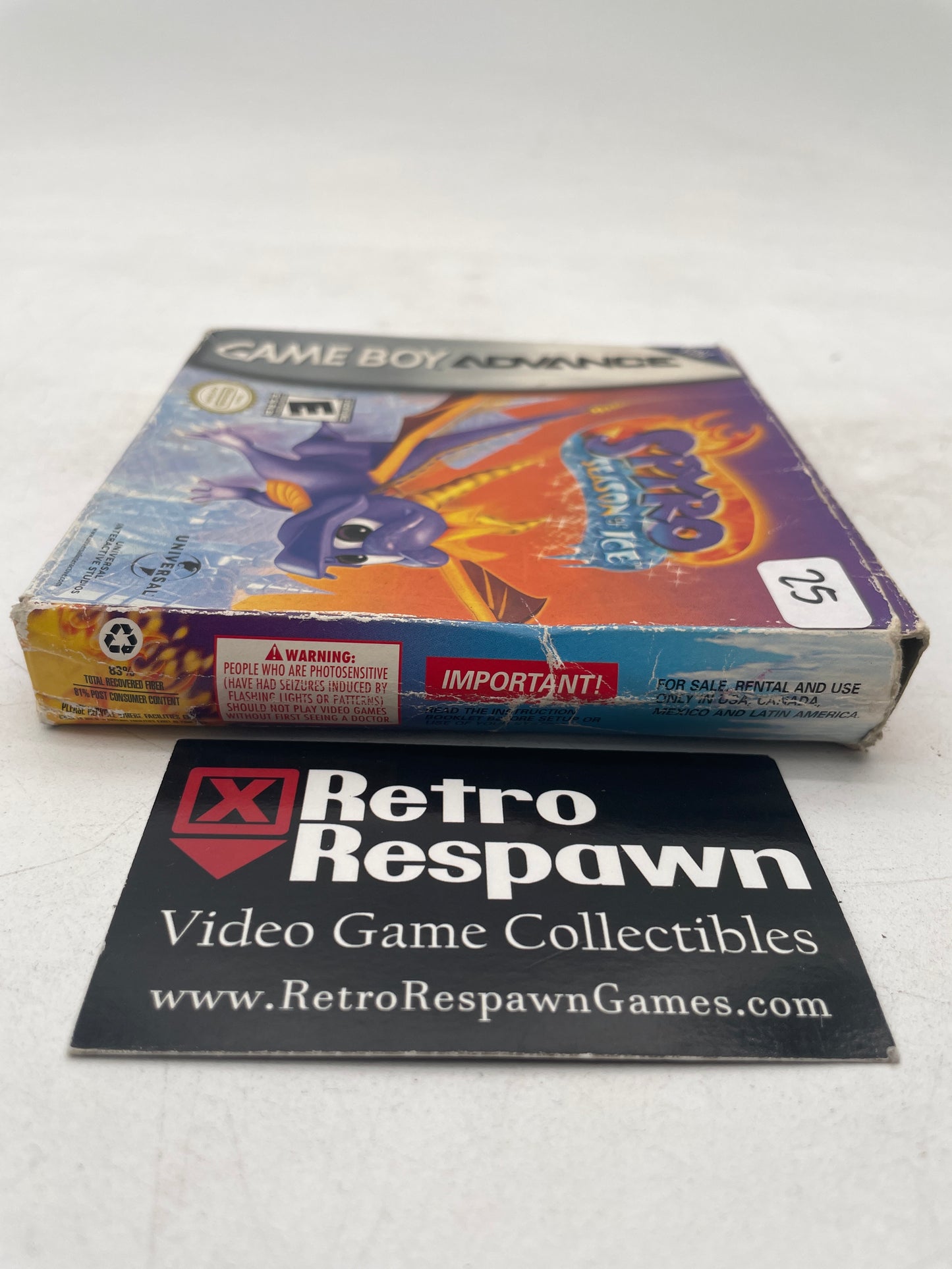 Spyro Season of Ice - GameBoy Advance (Complete)