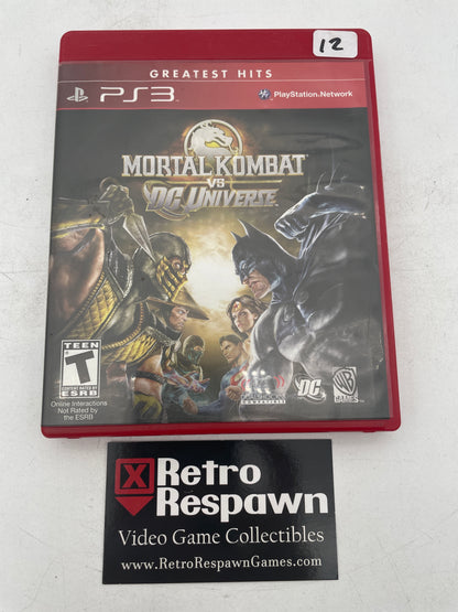 Mortal Kombat vs. DC Universe [Greatest Hits] - Playstation 3 (Complete)