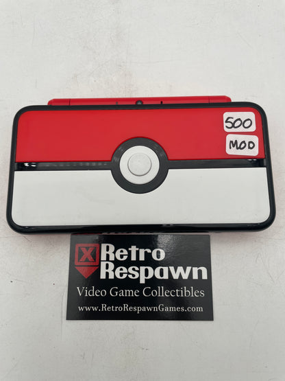 Modded New Nintendo 2DS XL Pokeball - Nintendo 3DS (Console + Charger)