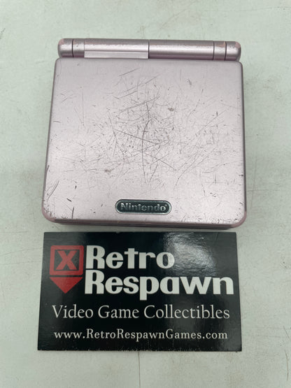 Scuffed Pearl Pink Gameboy Advance SP [AGS-101] - GameBoy Advance (Console + Charger)