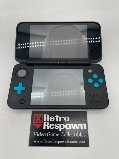 Modded New Nintendo 2DS XL Black & Turquoise - Nintendo 3DS (Console+Charger)