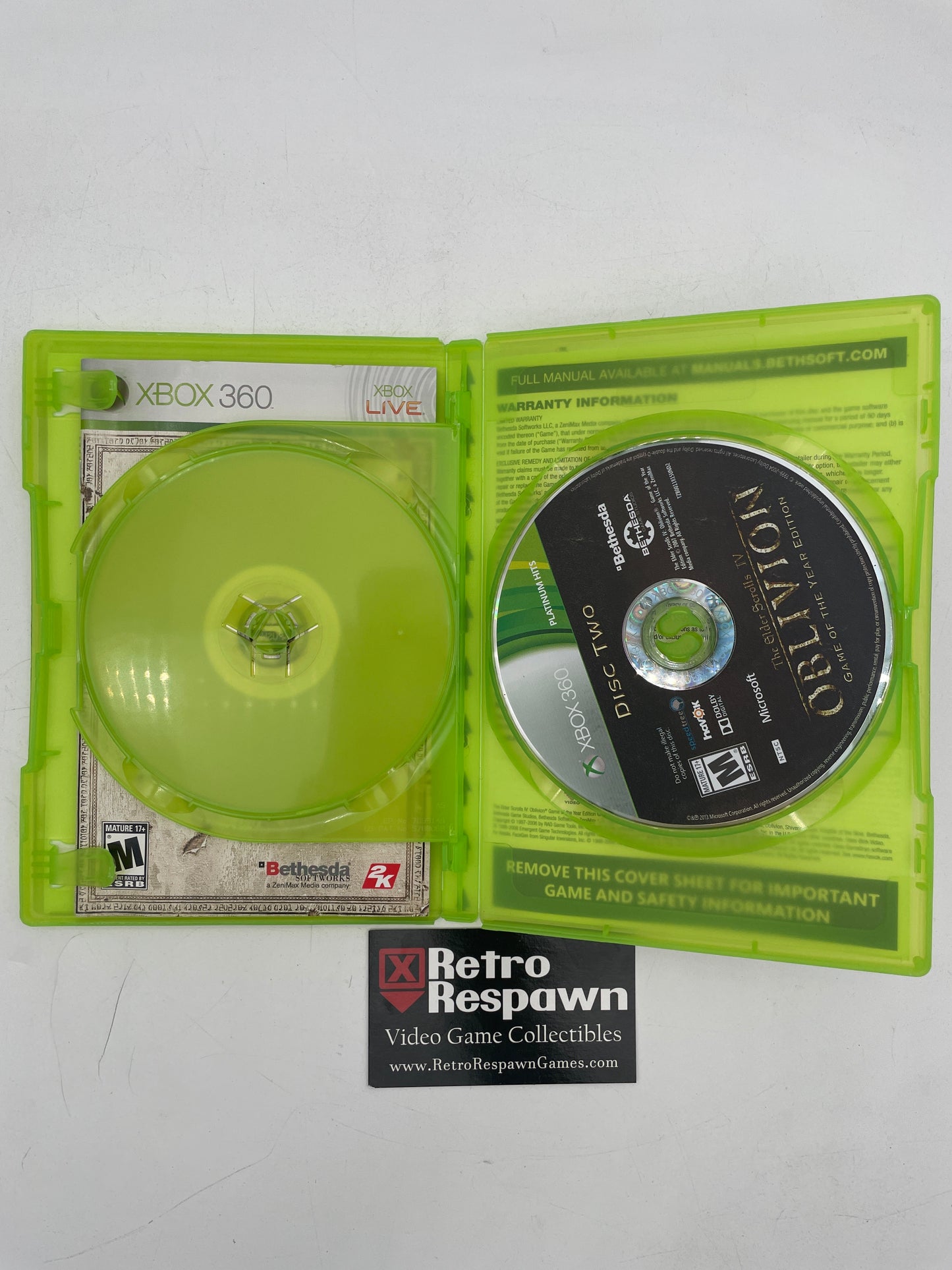 Elder Scrolls IV: Oblivion [Game of the Year Edition] - Xbox One (Complete)