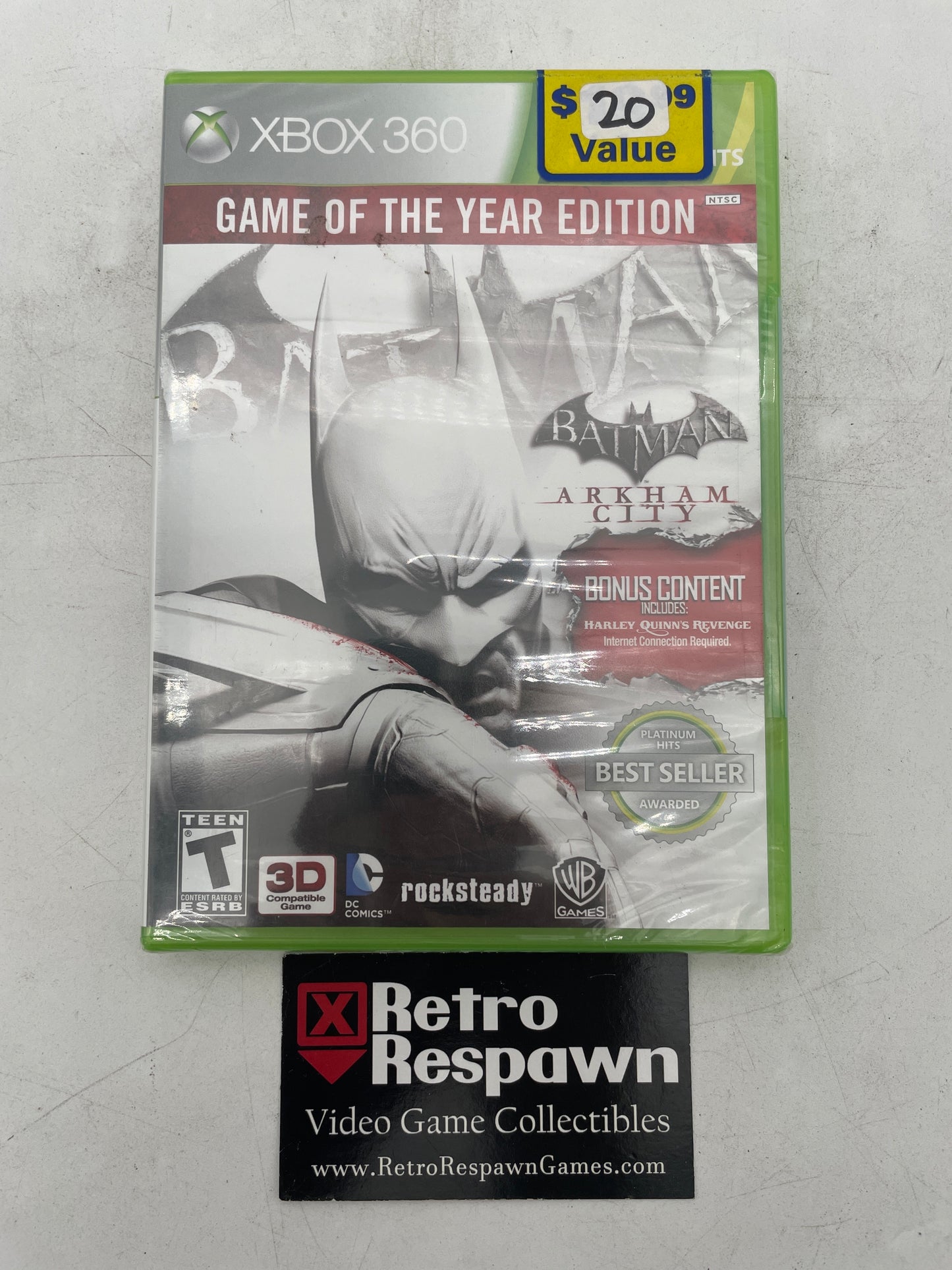 Batman: Arkham City [Game of the Year Platinum Hits] - Xbox 360 (Sealed)