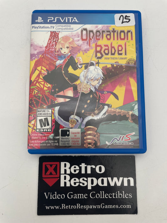 Operation Babel New Tokyo Legacy - Playstation Vita (Complete)