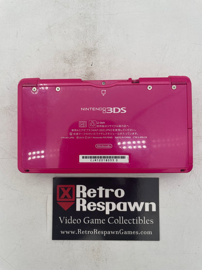 Nintendo 3DS Gloss Pink [Region Free] - JP Nintendo 3DS (Console + Charger)