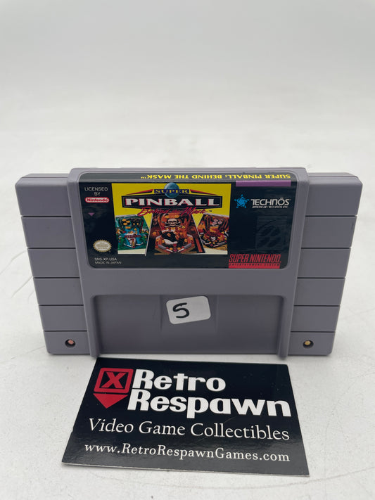 Super Pinball Behind the Mask - Super Nintendo (Game Only)