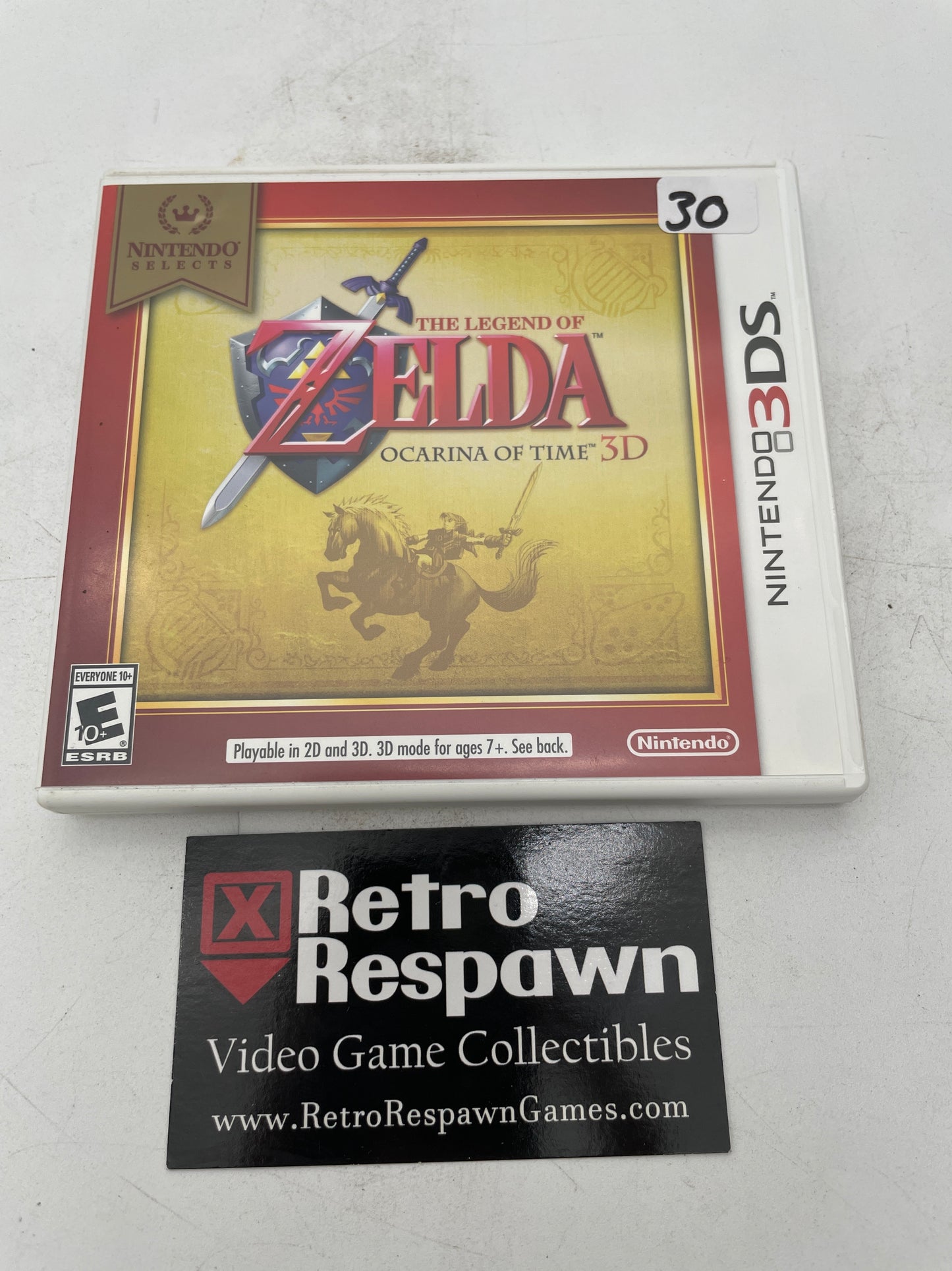 Zelda Ocarina of Time 3D [Nintendo Selects] - Nintendo 3DS (Complete)