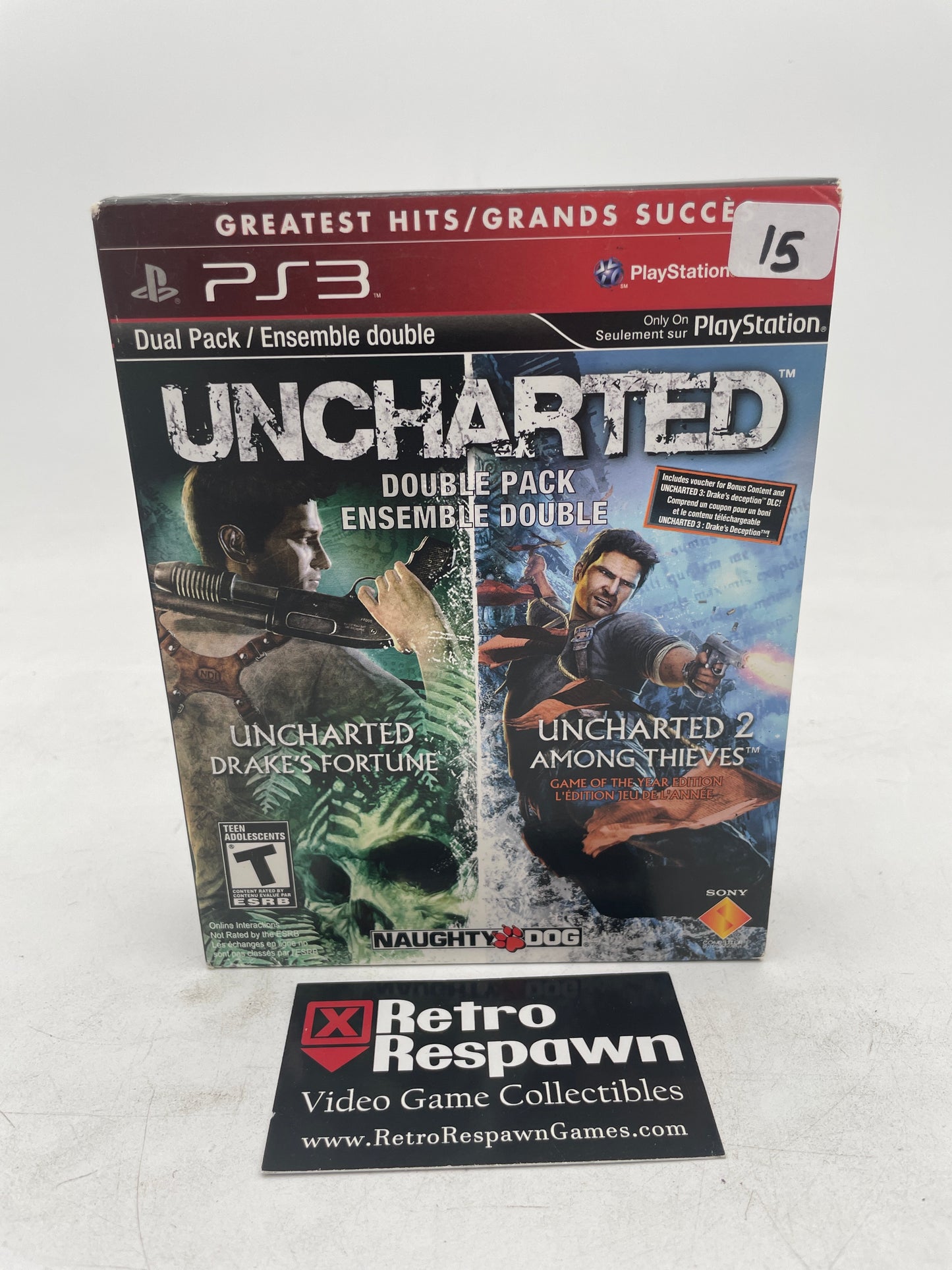 Uncharted & Uncharted 2 Dual Pack - Playstation 3 (Uncharted Complete/Uncharted 2 Sealed)