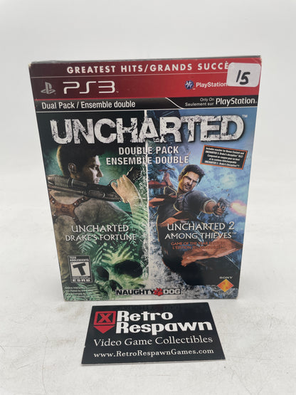 Uncharted & Uncharted 2 Dual Pack - Playstation 3 (Uncharted Complete/Uncharted 2 Sealed)