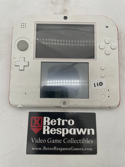 Nintendo 2DS White and Red - Nintendo 3DS (Console + Charger)