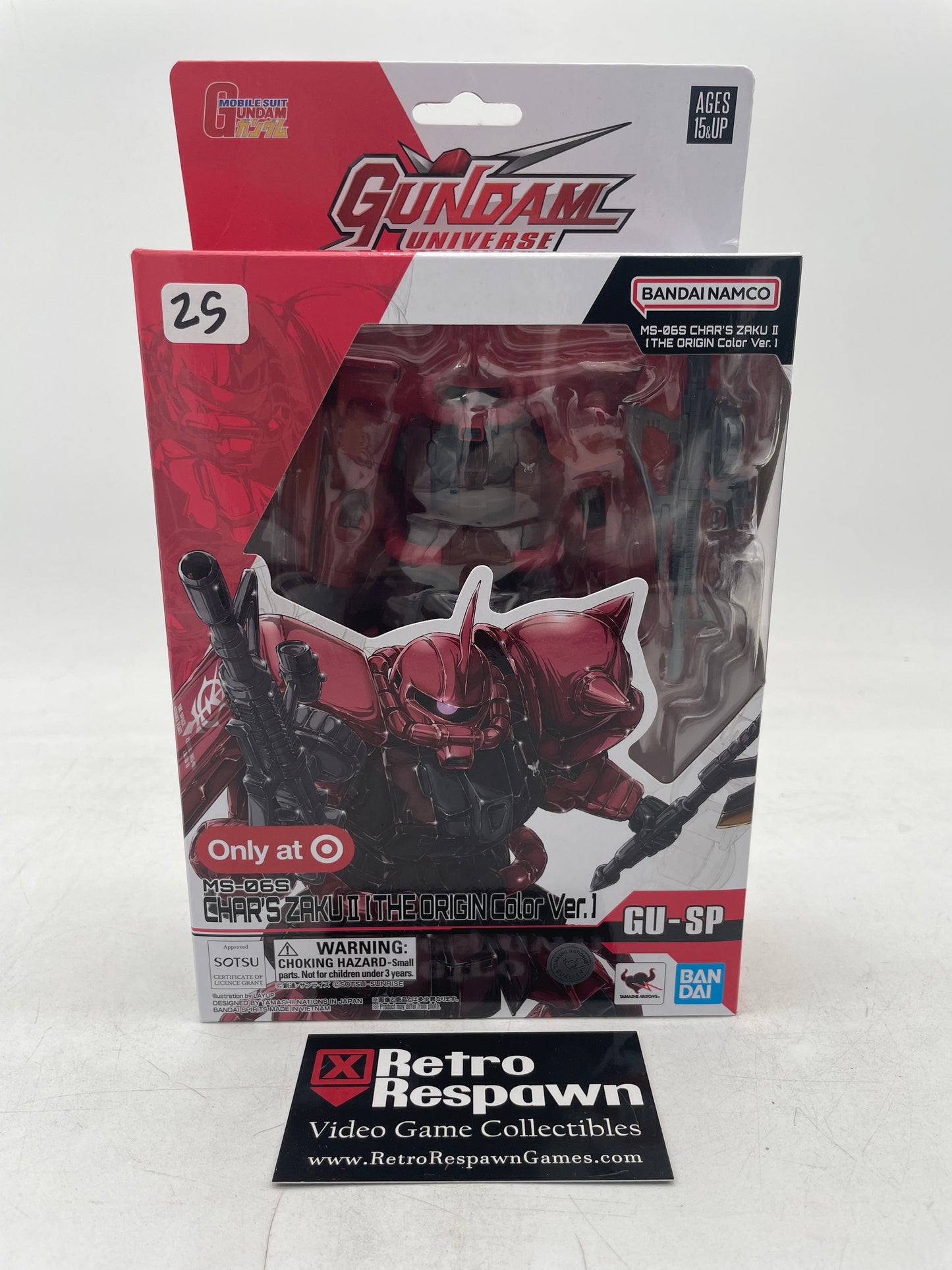 MS-06S Char’s Zaku II [The Origin Color Ver.] Action Figure - Gundam Universe (Complete)