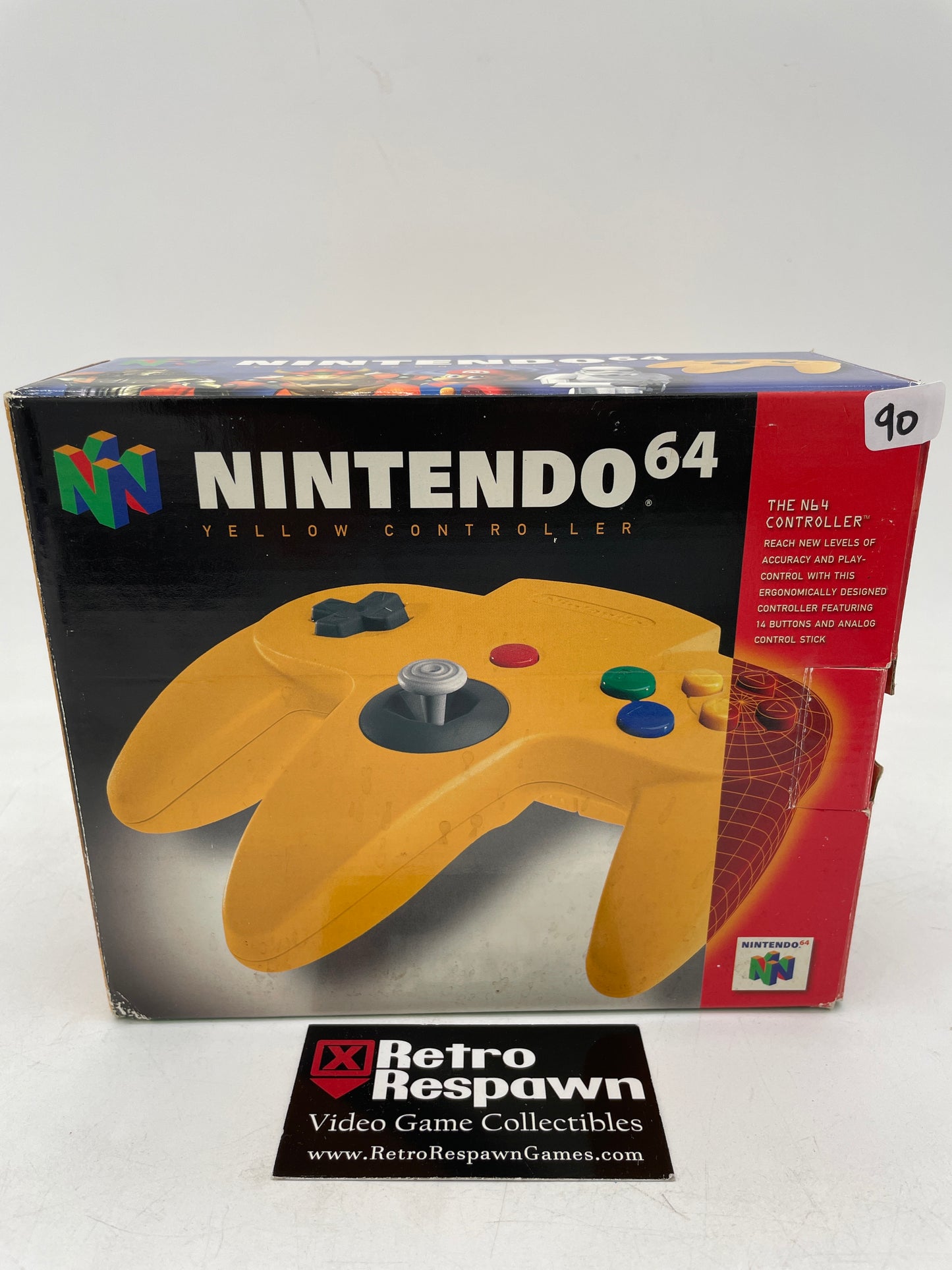 Yellow Controller - Nintendo 64 (Complete)