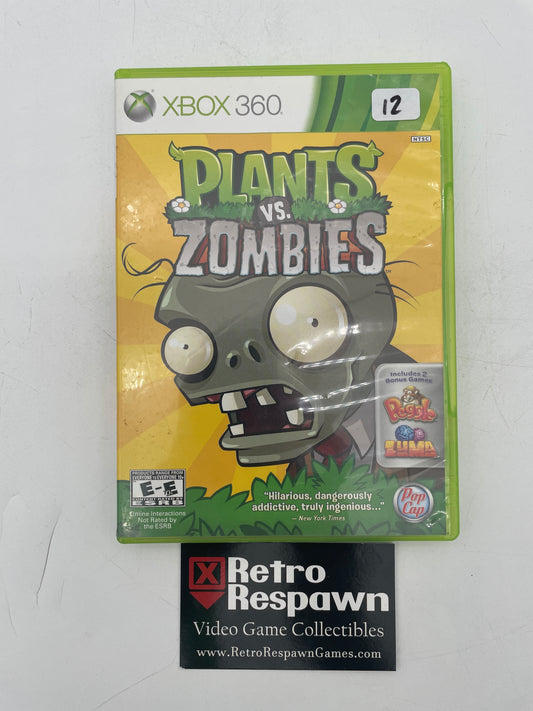Plants vs. Zombies - Xbox 360 (Complete)