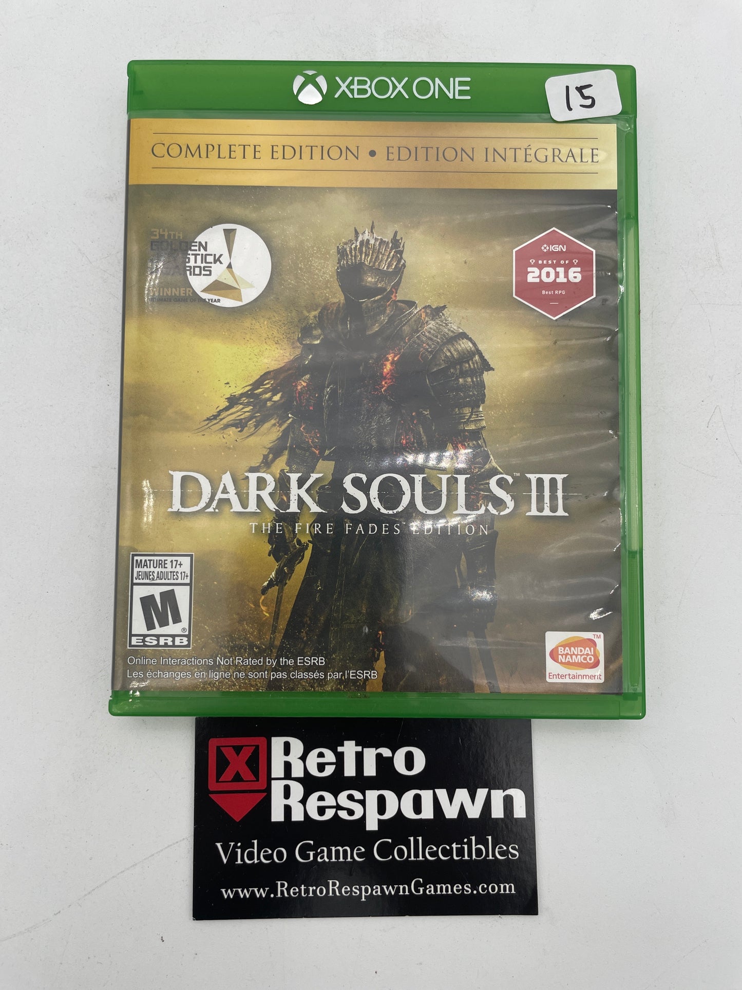 Dark Souls III: The Fire Fades Edition - Xbox One (Complete)