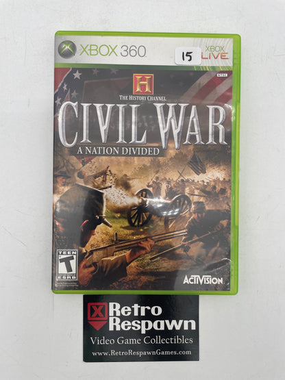 History Channel Civil War A Nation Divided - Xbox 360 (Complete)