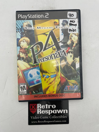 Persona 4 - Playstation 2 (Complete/No Bonus Disc)
